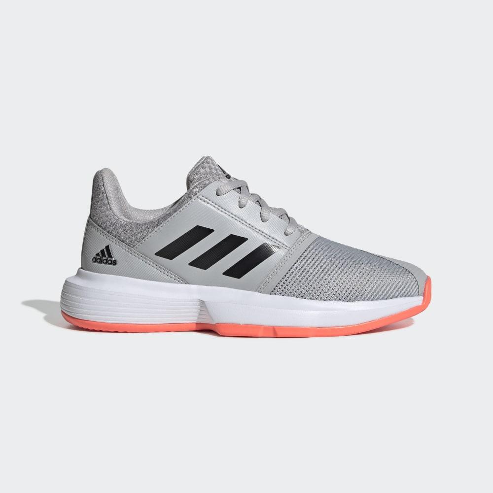 Pantofi Tenis Adidas CourtJam Fete Romania - Gri/Negrii/Corai EH1102